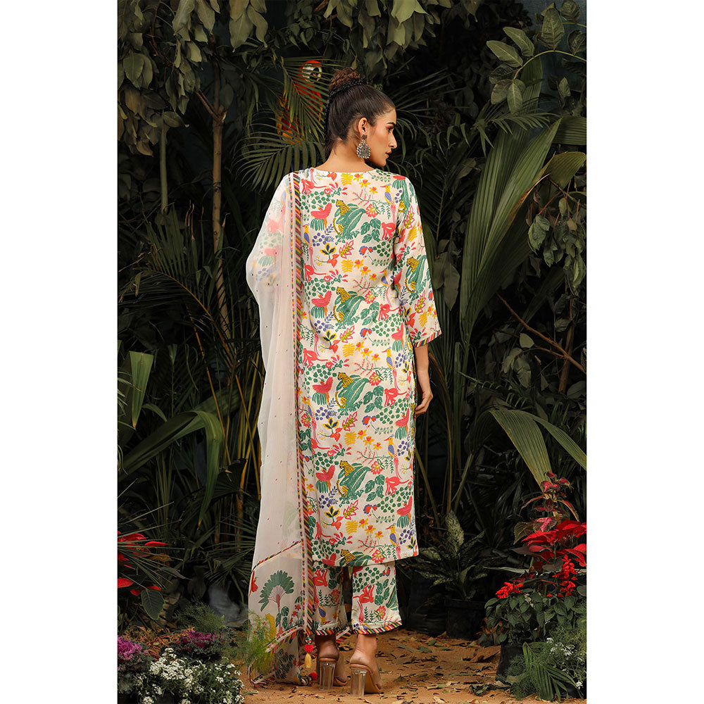 Baise Gaba Ambar Kurta (Set of 3)