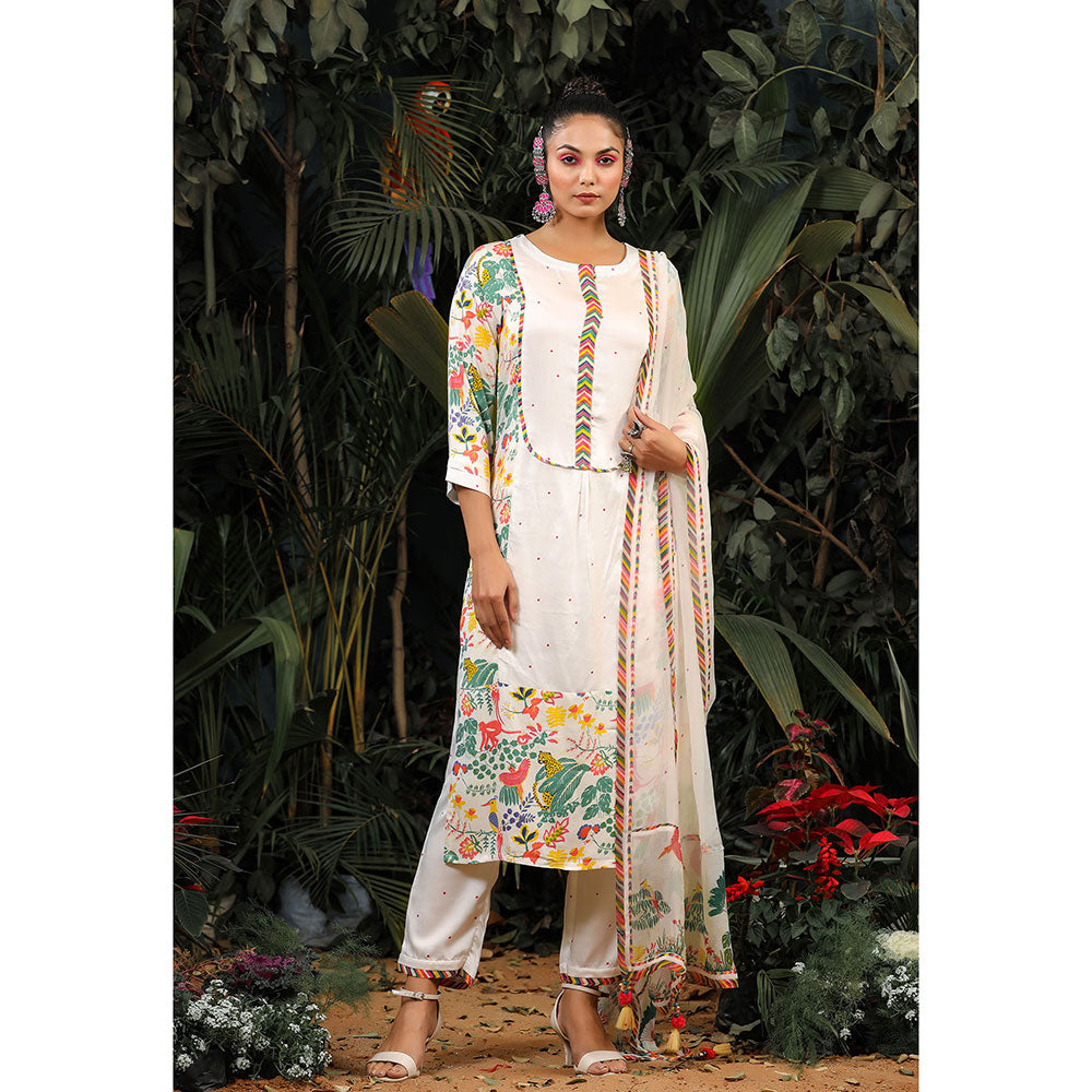 Baise Gaba Saba Kurta (Set of 3)