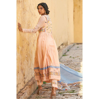 Baise Gaba Mann Mohini Anarkali Set (Set of 4)