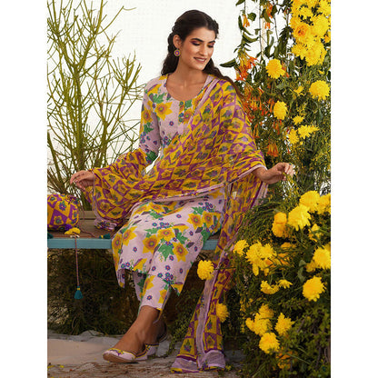 Baise Gaba Farda Kurta Floral Lavender