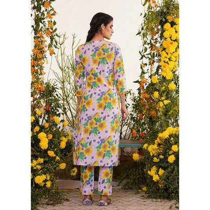 Baise Gaba Farda Kurta Floral Lavender