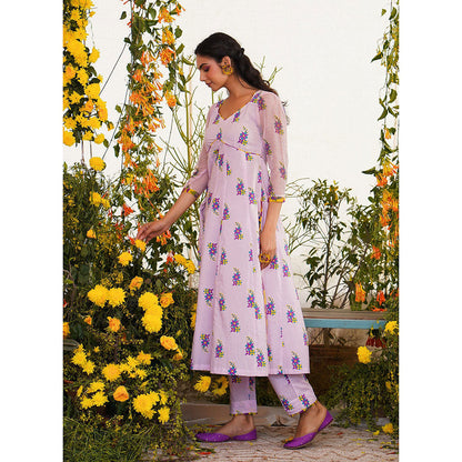 Baise Gaba Sukoon Kurta Floral Lavender