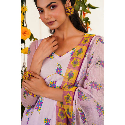Baise Gaba Sukoon Kurta Floral Lavender