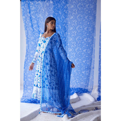 Baise Gaba Blue Vyom Dupatta