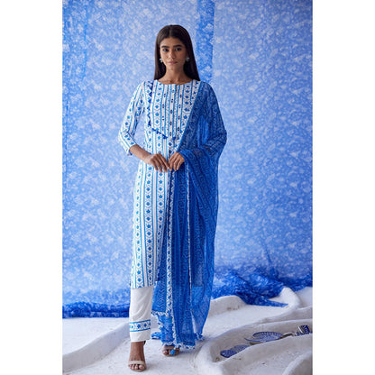 Baise Gaba White Vaayu Straight Kurta