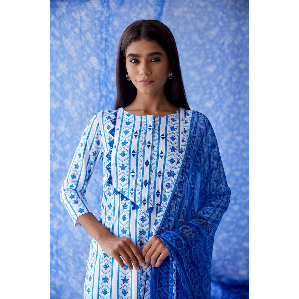 Baise Gaba White Vaayu Straight Kurta