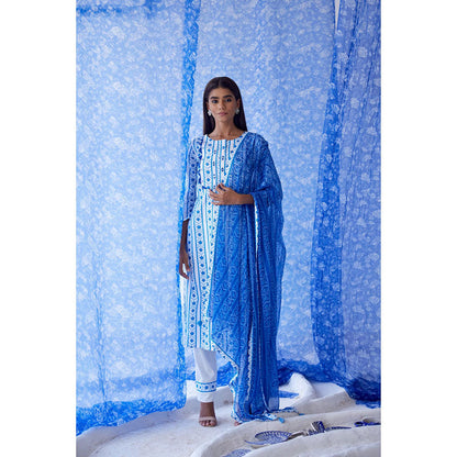 Baise Gaba White Vaayu Straight Kurta