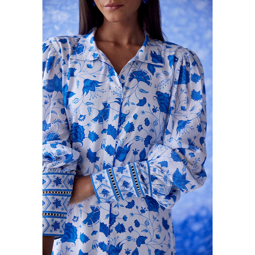 Baise Gaba White Arazi Shirt Dress