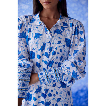 Baise Gaba White Arazi Shirt Dress