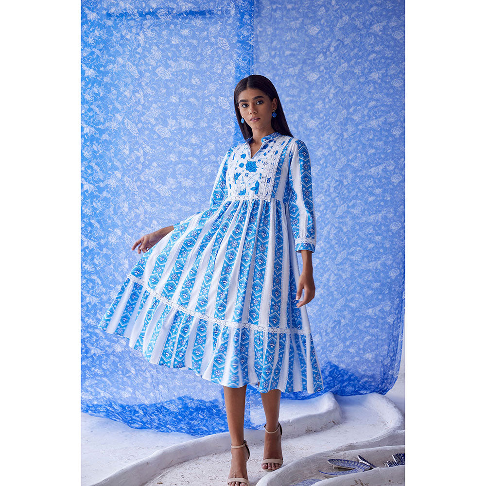 Baise Gaba White Neel Dress