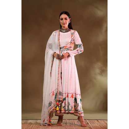 Baise Gaba White Kainaat Anarkali (Set of 4)