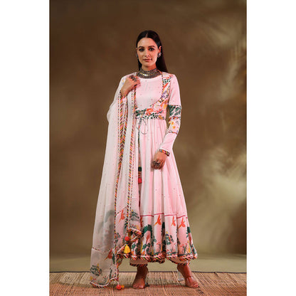 Baise Gaba White Kainaat Anarkali (Set of 4)