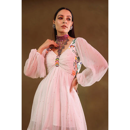 Baise Gaba White Tara Sharara (Set of 2)