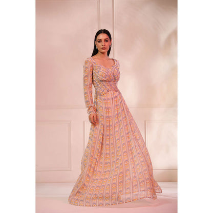 Baise Gaba Peach & Multi-Color Nazm Dress