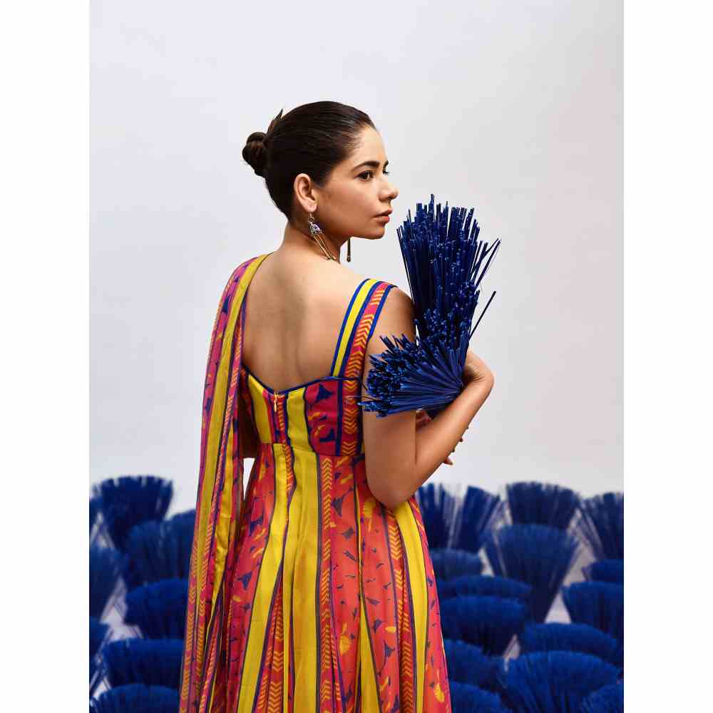Baise Gaba Roze Multi-Color Anarkali (Set of 3)