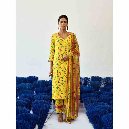 Baise Gaba Piitah Yellow Kurta