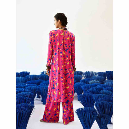Baise Gaba Patal Pink Kurta
