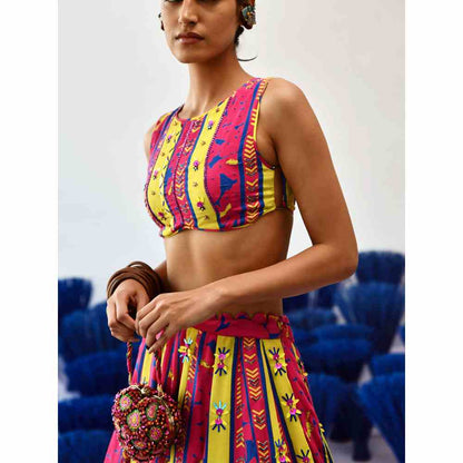 Baise Gaba Leia Multi-Color with Stitched Blouse
