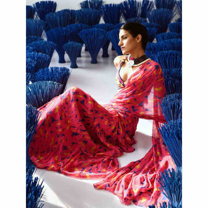 Baise Gaba Gulabo Pre-Stitched Saree