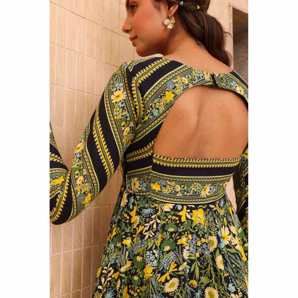 Baise Gaba Mirage Anarkali - Black (Set of 3)