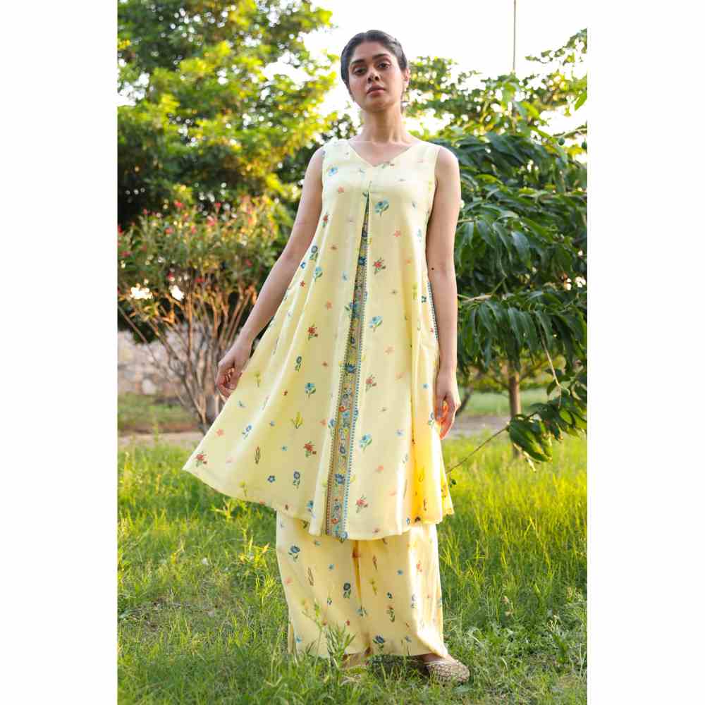 Baise Gaba Bliss Co-Ord - Yellow (Set of 2)