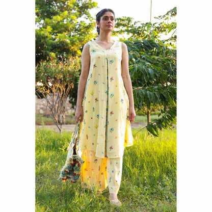 Baise Gaba Bliss Co-Ord - Yellow (Set of 2)