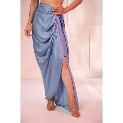 Baise Gaba Chaandni Skirt Chogha (Set of 3)