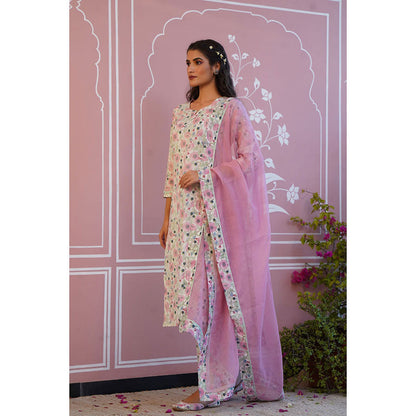 Baise Gaba Roseate Kurta (Set of 3)