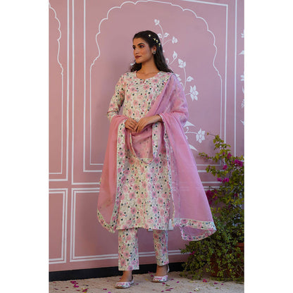 Baise Gaba Roseate Kurta (Set of 3)