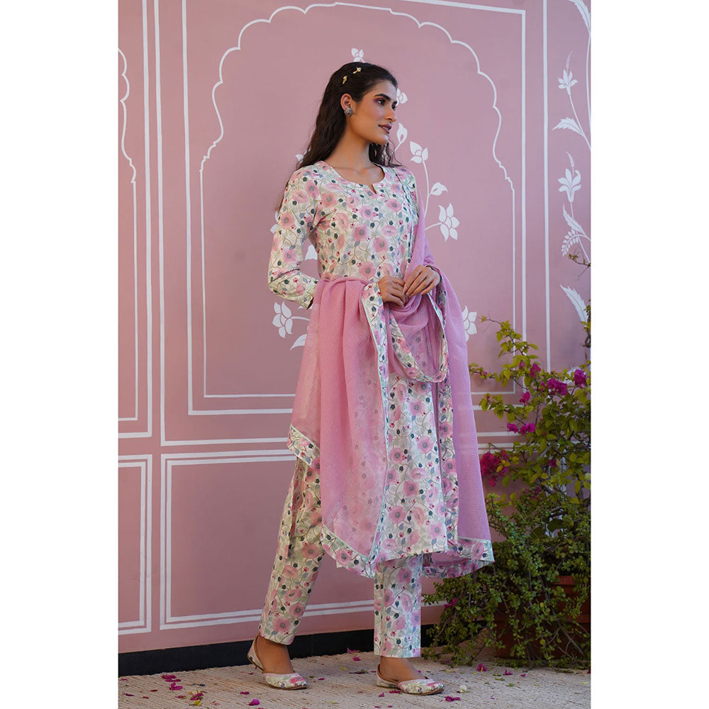 Baise Gaba Roseate Kurta (Set of 3)
