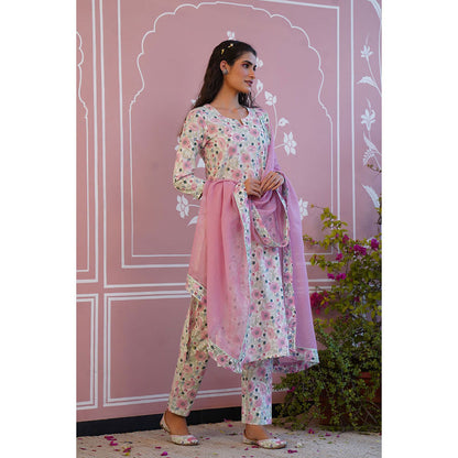 Baise Gaba Roseate Kurta (Set of 3)