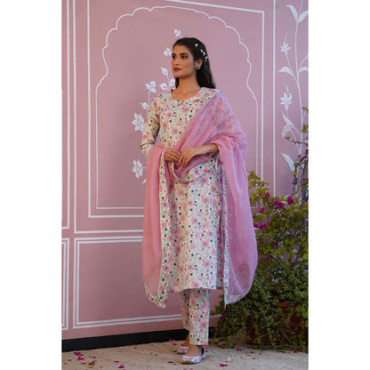 Baise Gaba Roseate Kurta (Set of 3)