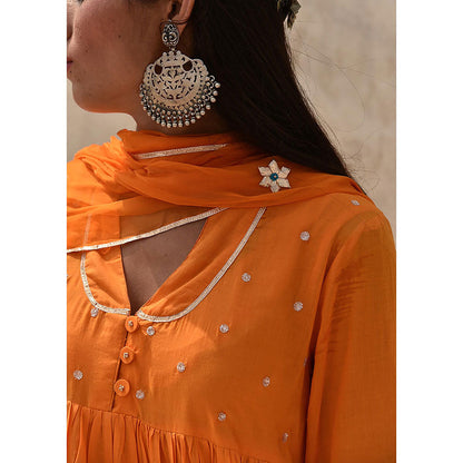 Baise Gaba Orange Parnika Ila (Set Of 2)