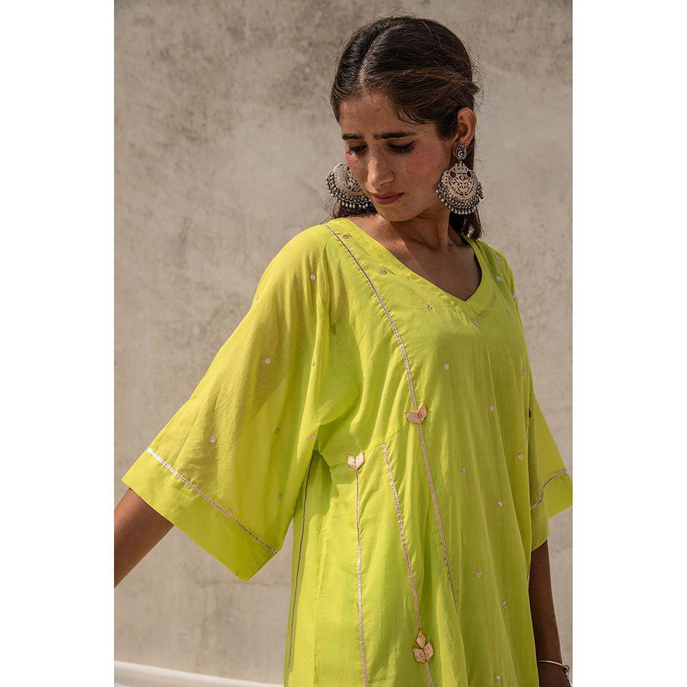 Baise Gaba Green Anoma Divija Lime Green Set