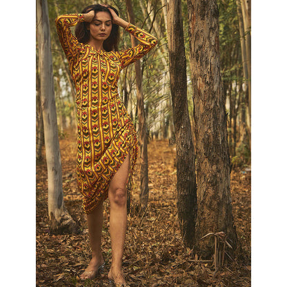 Baise Gaba Yellow Sidestring Dress