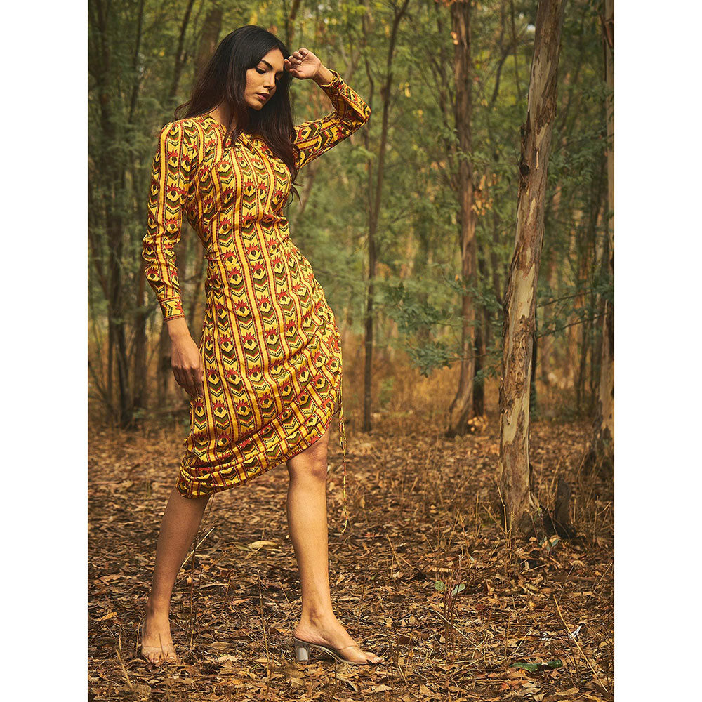 Baise Gaba Yellow Sidestring Dress