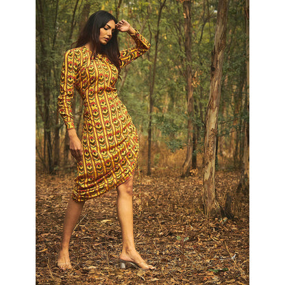 Baise Gaba Yellow Sidestring Dress
