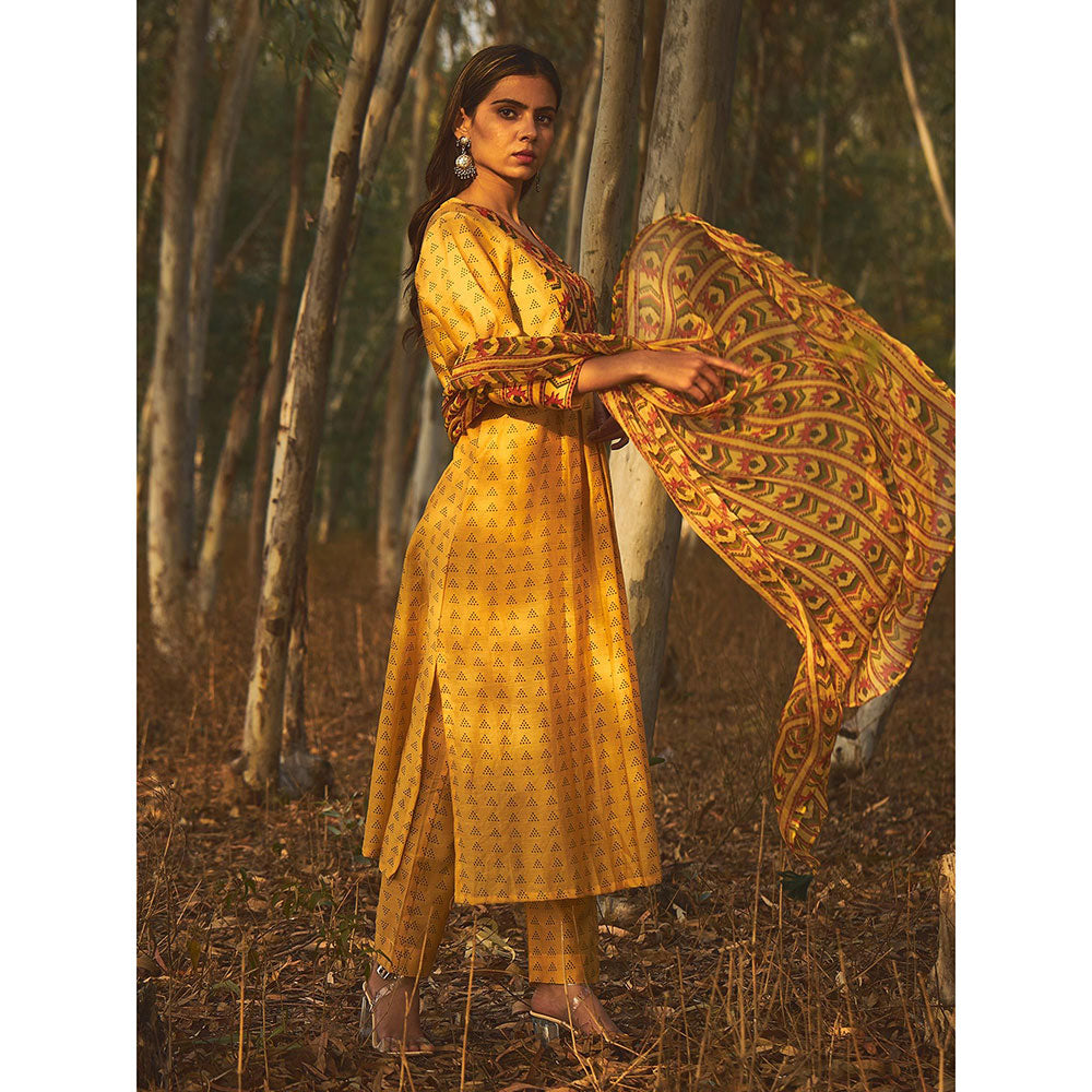 Baise Gaba Yellow Bee Balm Kurta