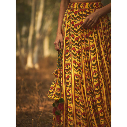 Baise Gaba Yellow Striped Blouse