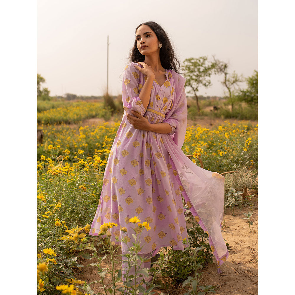 Baise Gaba Lavender Lavender Daffodilly Kurta