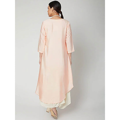Bohame Peach Dream Dress With Necklace (Set of 2)