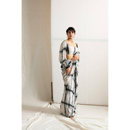 Bohame Irina Saree With Stitched Blouse