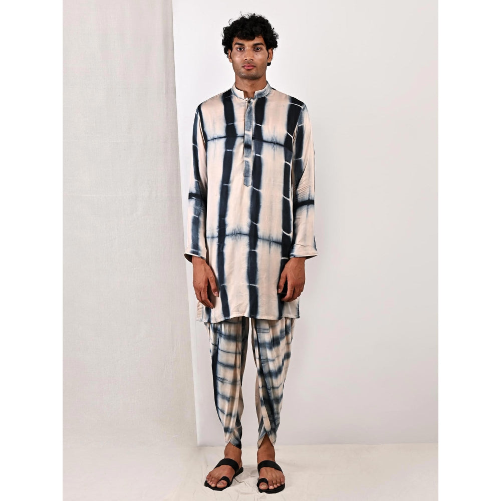 Bohame Archibald Tie Dye Jacket and Kurta (Set of 3)