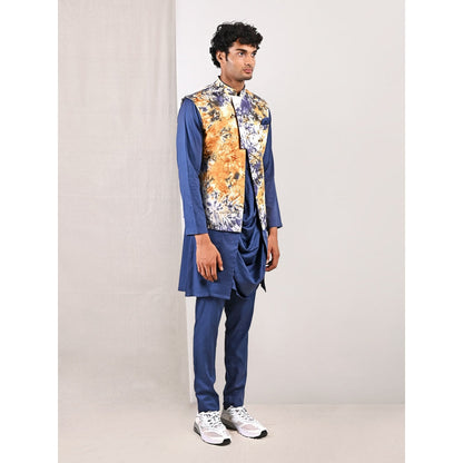 Bohame Ivor Tie Dye Cowl Kurta and Jacket (Set of 3)