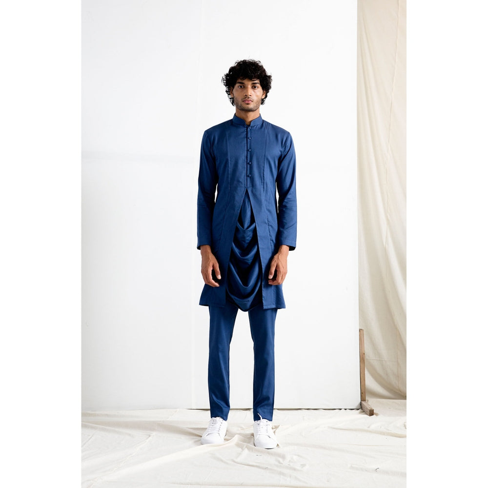 Bohame Ivor Tie Dye Cowl Kurta and Jacket (Set of 3)