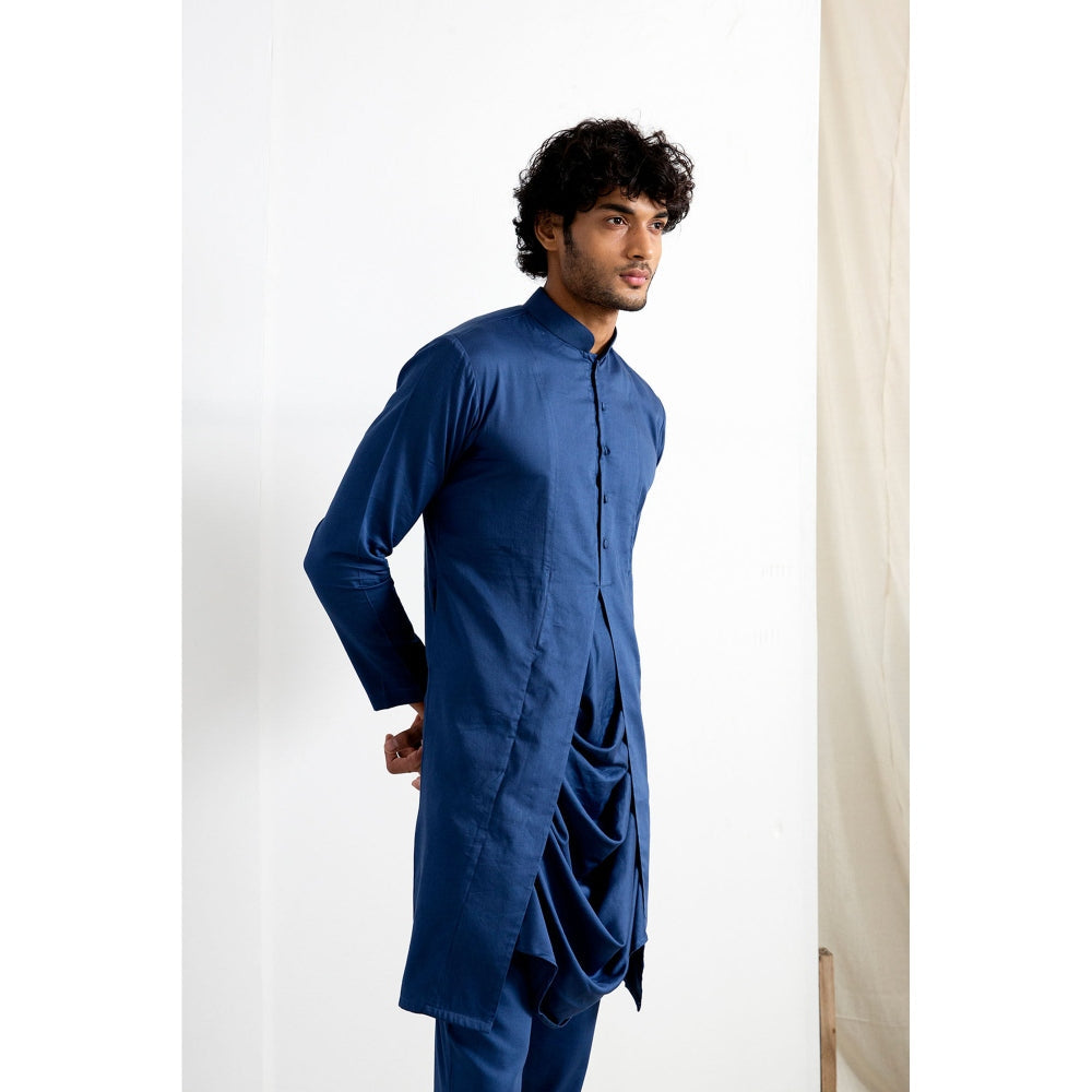 Bohame Ivor Tie Dye Cowl Kurta and Jacket (Set of 3)