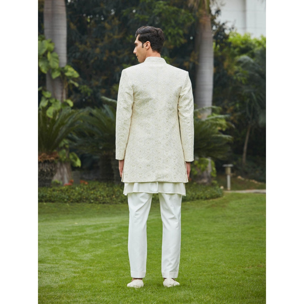 Bohame Itvara - Chikankari Open Kurta (Set of 3)