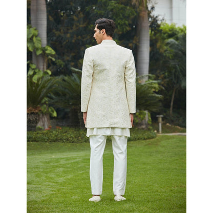 Bohame Itvara - Chikankari Open Kurta (Set of 3)