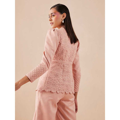 CHANDRIMA Pink Flared Pants