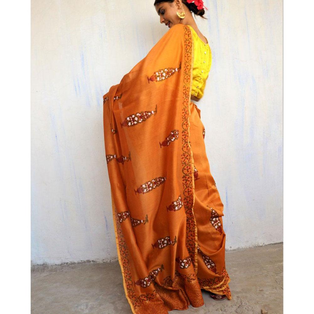 Chidiyaa Asmita Roshni Saree with Unstitched Blouse